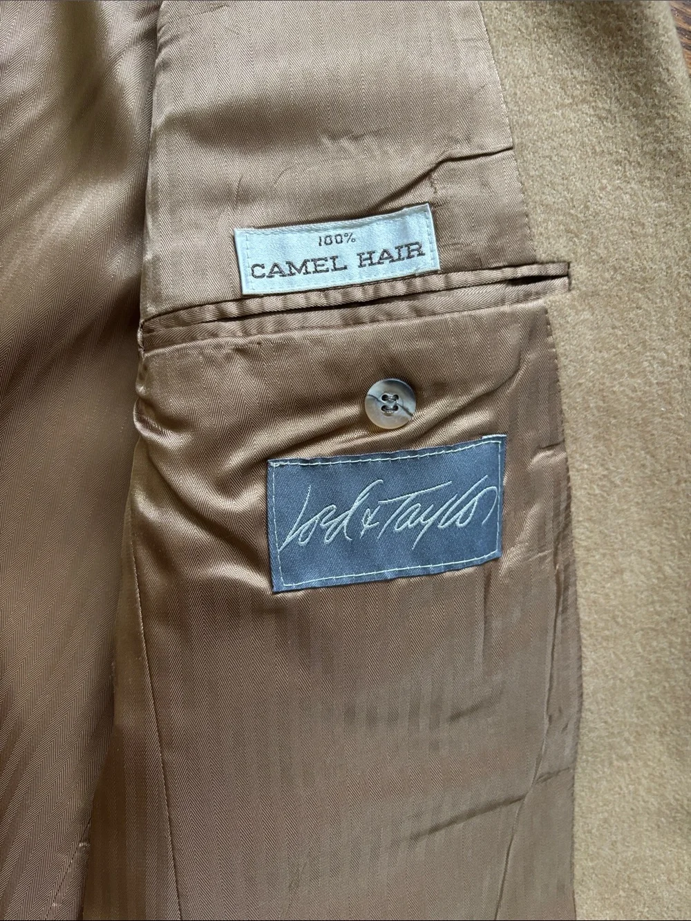Camel blazer coat jacket